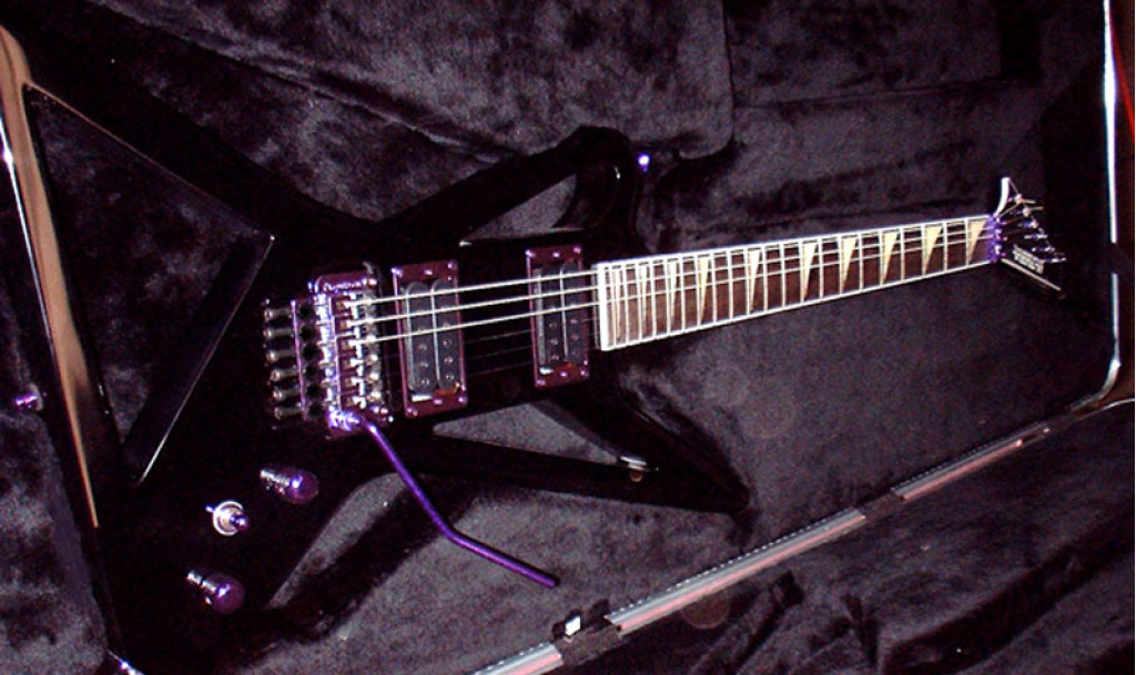 AGW Bladerunner Guitar Black & Purple