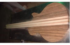 AGW Zebra Wood Single Cutaway Guitar