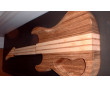 AGW SX Zebra Wood Double Cutaway Guitar
